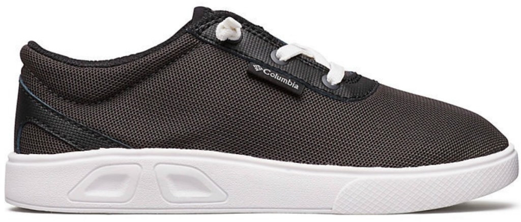 Columbia brand big kids shoes in black and white