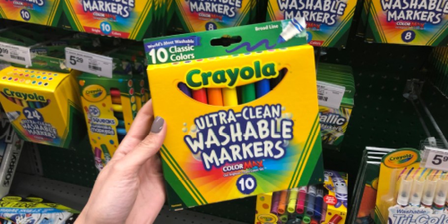 Stock Up on School Supplies | Crayola Washable Markers Just $1.99 Each After Walmart Cash