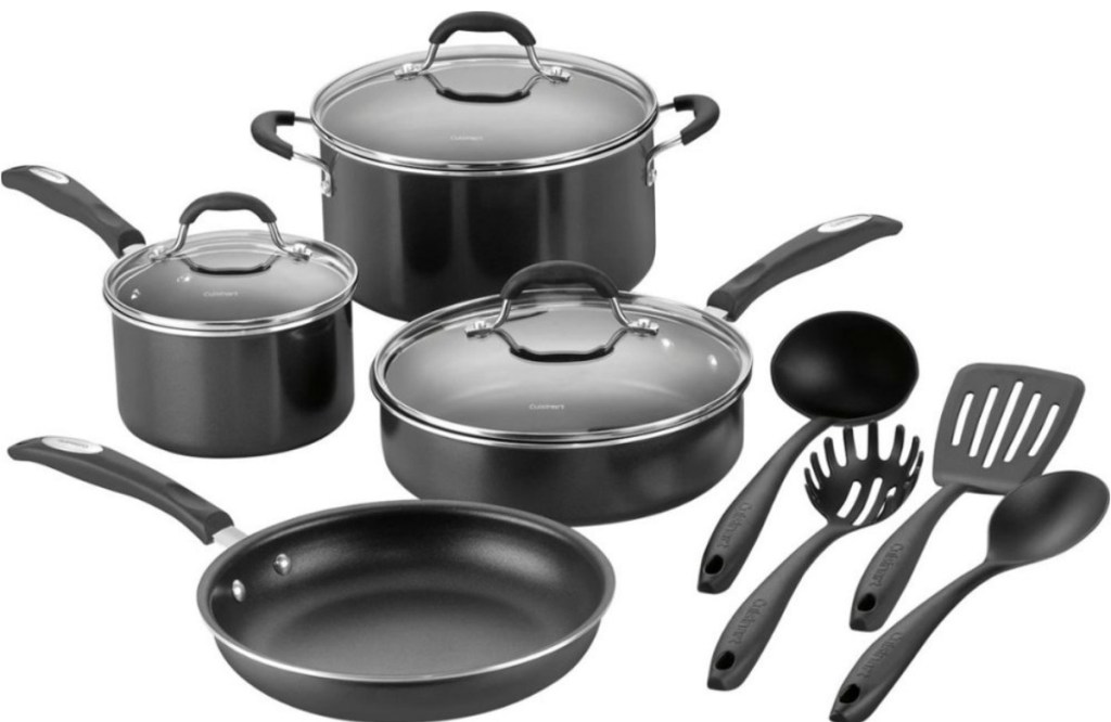 Cuisinart nonstick pan set with accessories