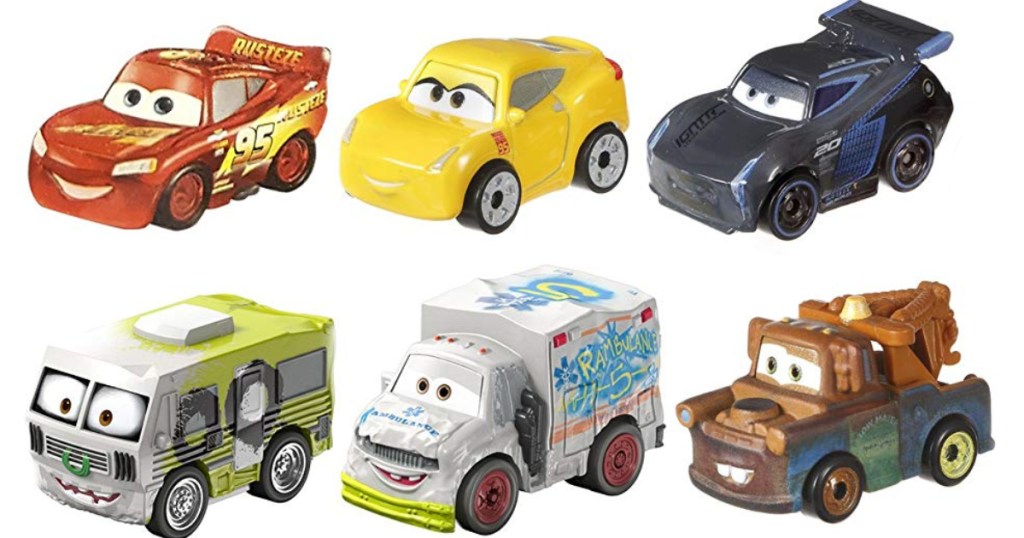 6 disney car figure toys