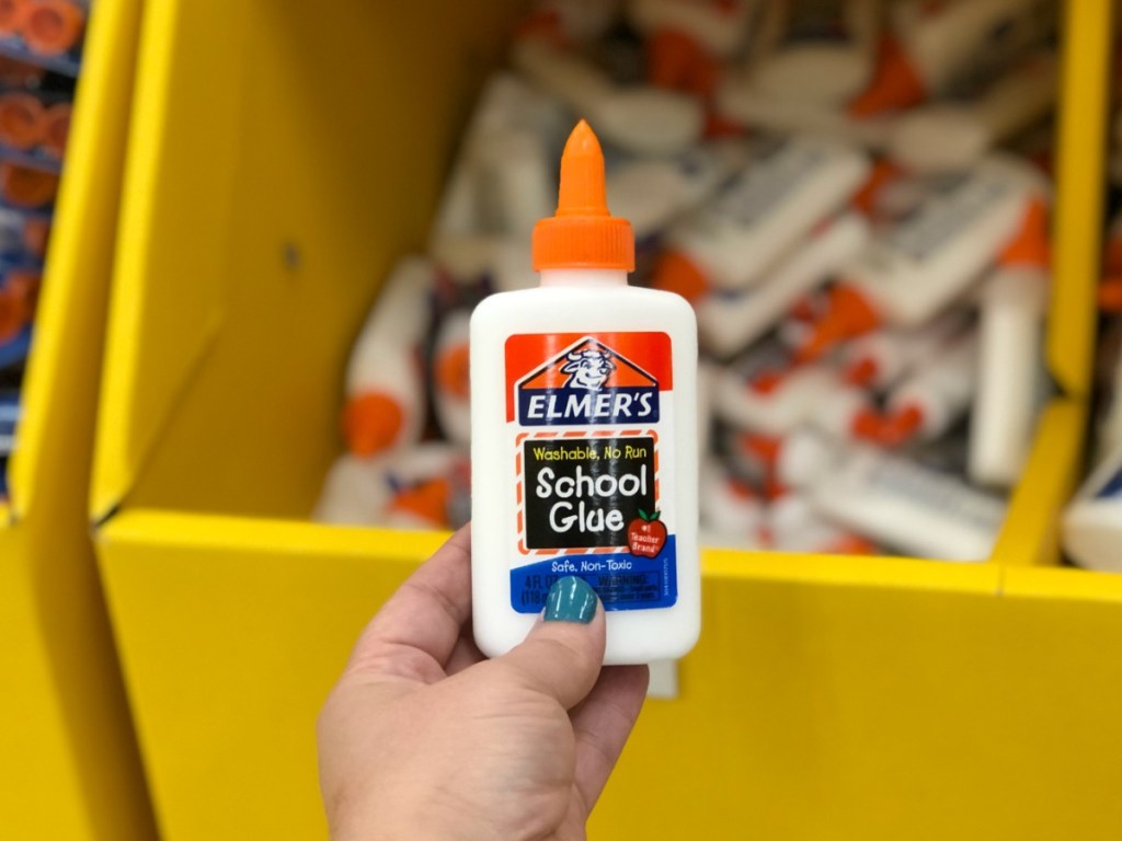 hand holding glue