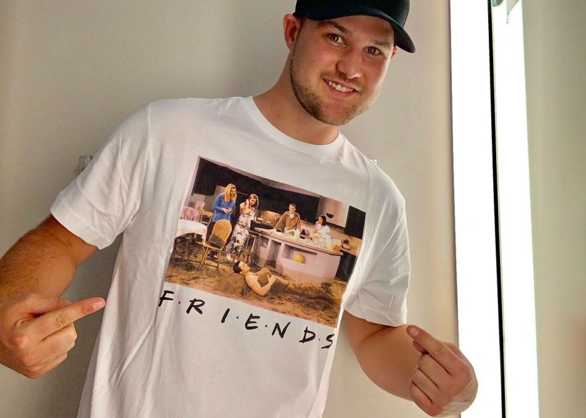 stetson wearing friends printed tee