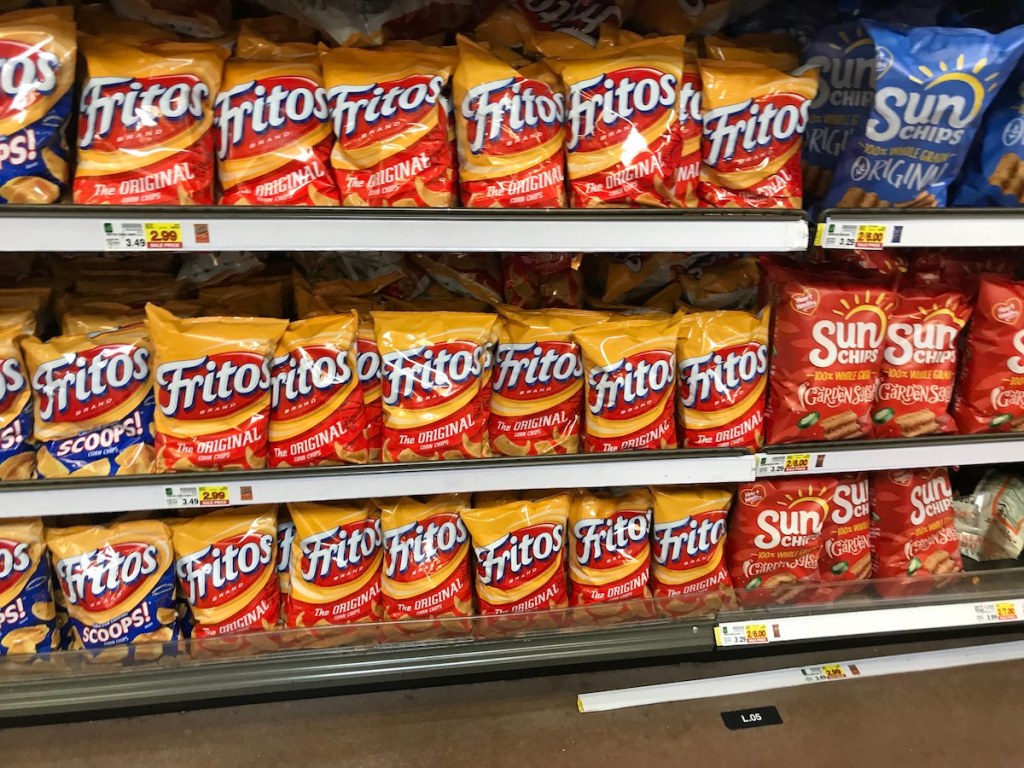 Fritos on shelf