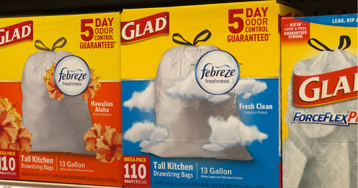 Glad Tall Kitchen Drawstring Trash Bags 110Count Just 12.28 Shipped