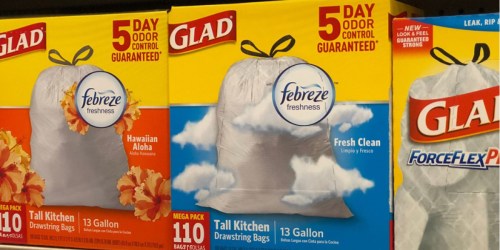 Glad Tall Kitchen Drawstring Trash Bags 110-Count Just $12.28 Shipped at Amazon