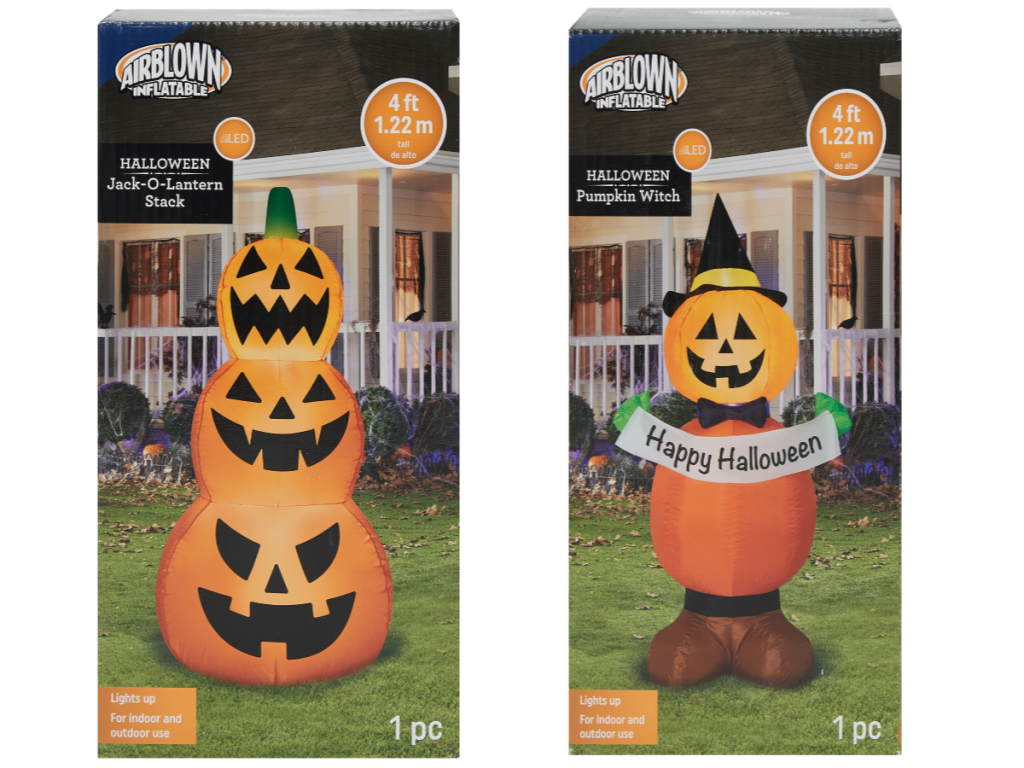 Halloween Inflatables in boxes