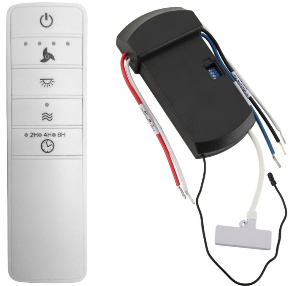 Ceiling fan remote with ceiling fan remote
