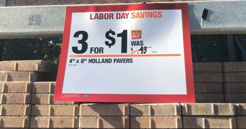 Holland Pavers Sale at Home Depot