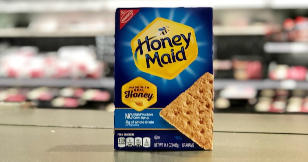 Honey Maid Graham Crackers on shelf
