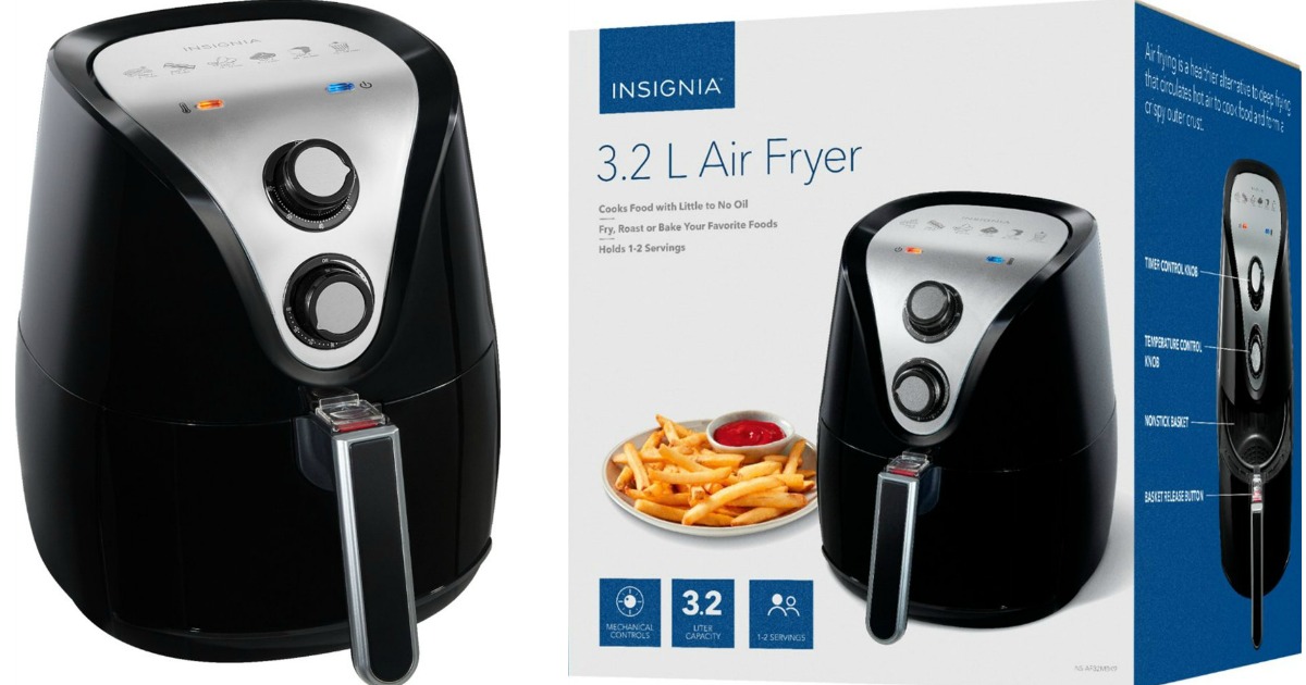 Small Appliances Black Insignia 3.2L Air Fryer Kitchen & Dining