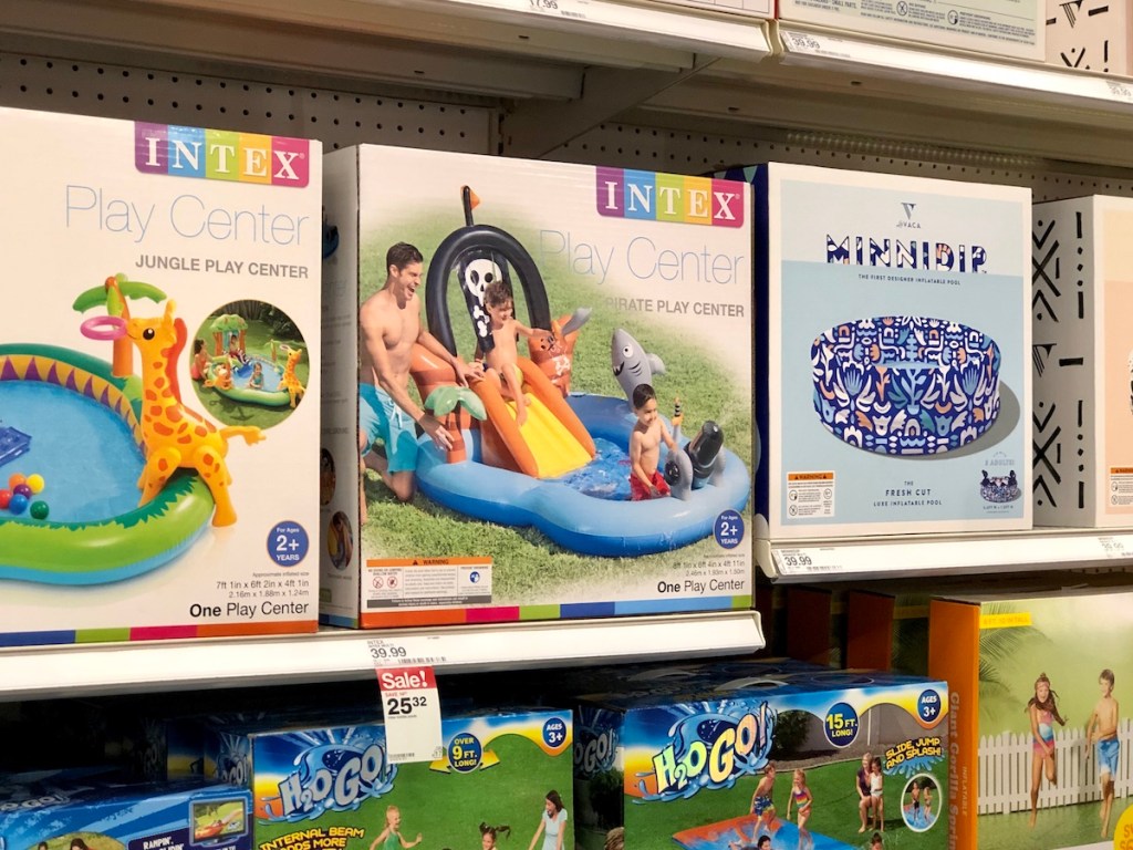 Intex play center on shelf at Target