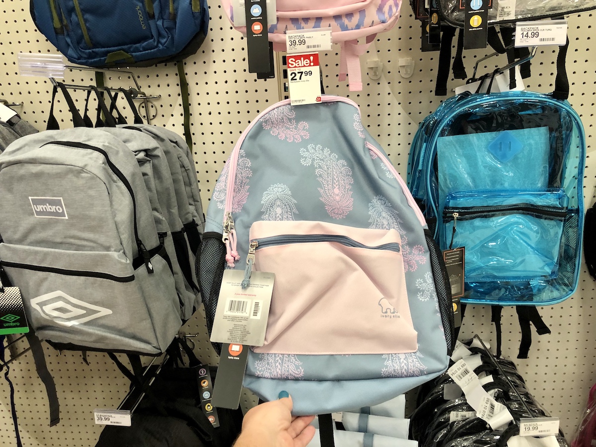 target backpacks in store