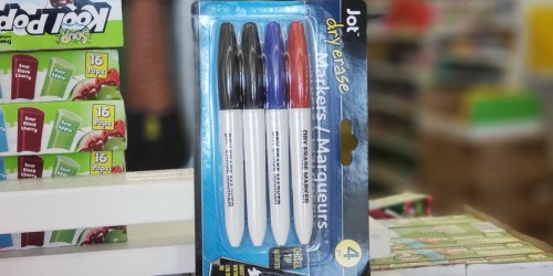 Dry Erase Markers 4-Pack Only $1 at Dollar Tree