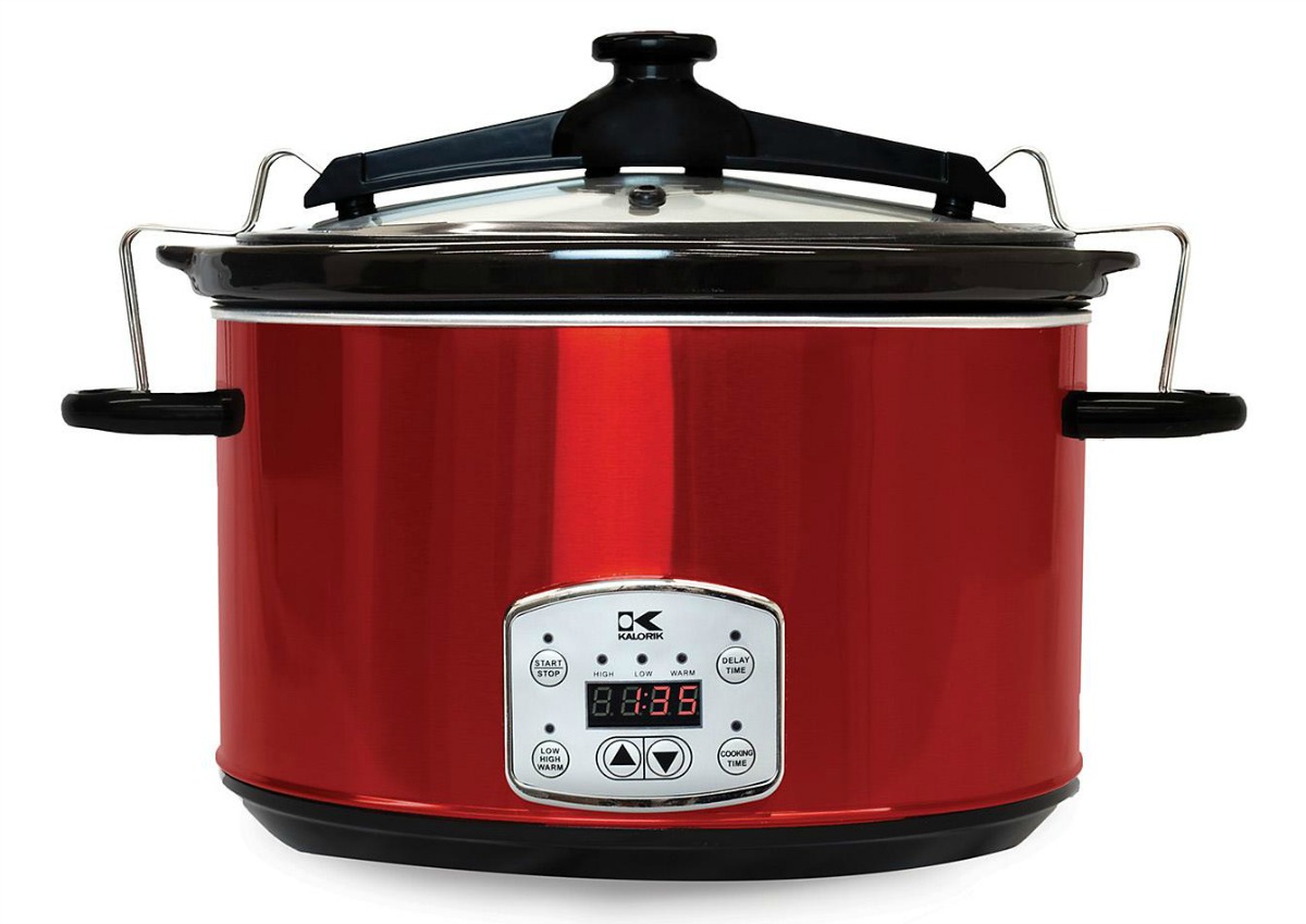 kalorik 8 quart digital slow cooker with locking lid