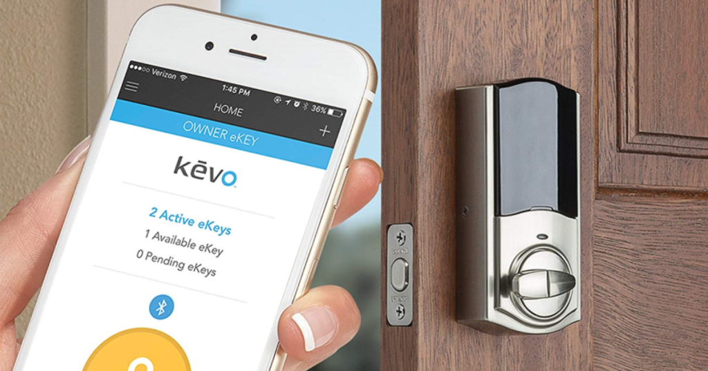 Kevo Convert Smart Lock with smart phone and app