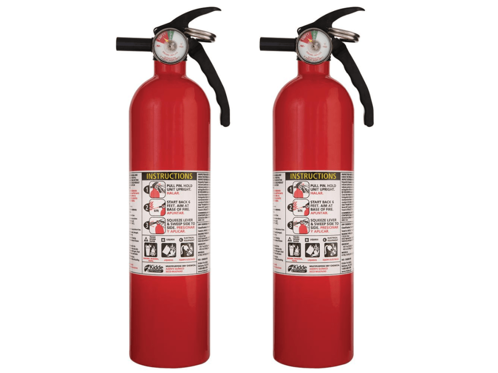 Kidde 1-A:10-B:C Recreational Fire Extinguisher 2-Pack