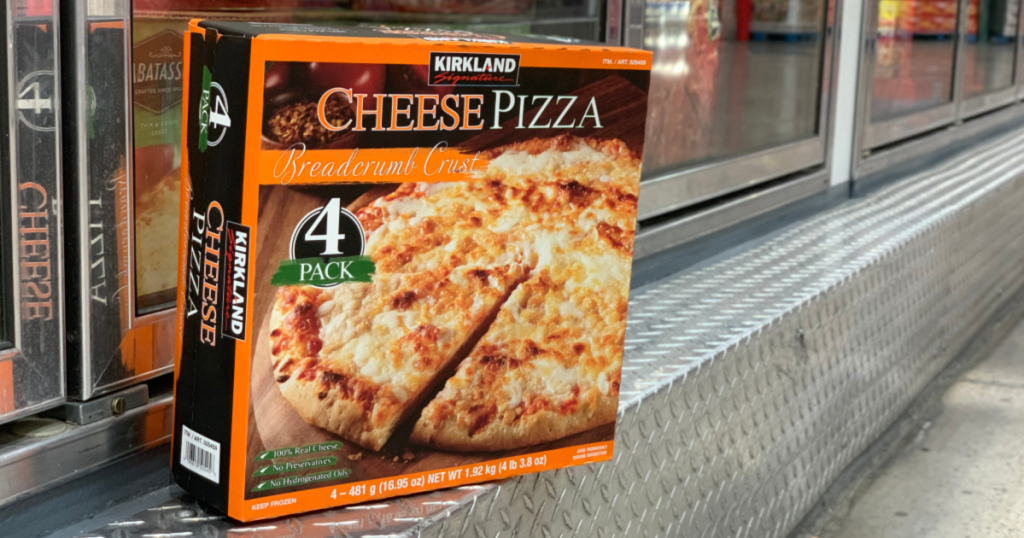 Kirkland Signature Cheese Pizza 4 Packs Only 4 99 At Costco Just 1 25 Each