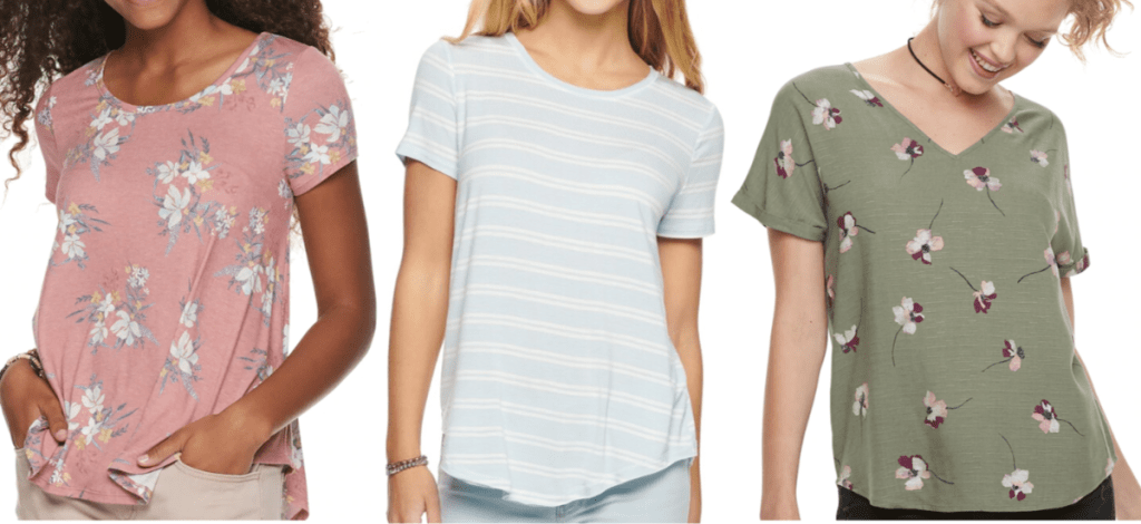 Kohl's Cardholders | Juniors' Tees as Low as $3.42 Shipped Each