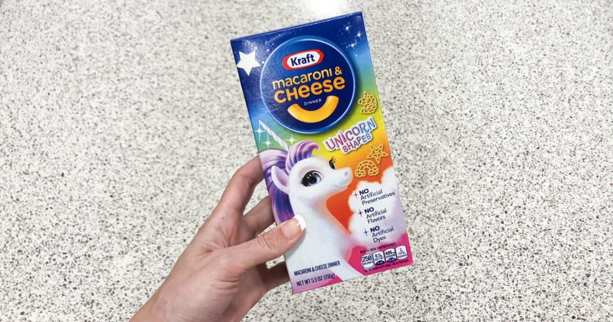Kraft Unicorn Shapes Macaroni & Cheese is Here Amazon Deal Idea