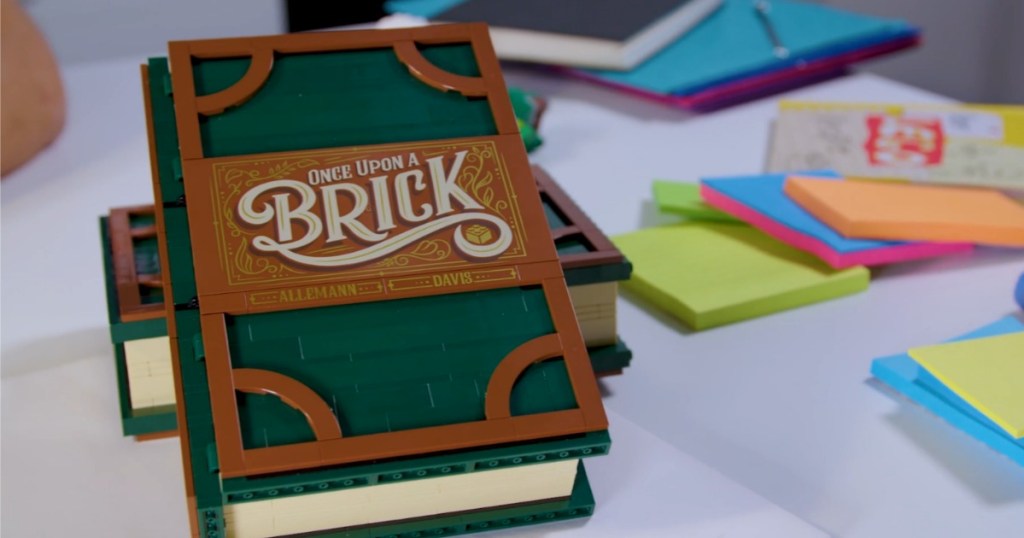 LEGO Pop-up Book on desk