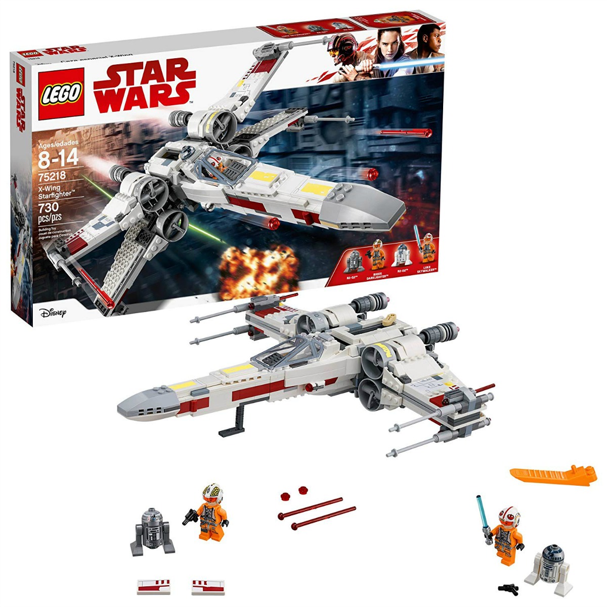 LEGO Star Wars X Wing Starfighter in and out of box