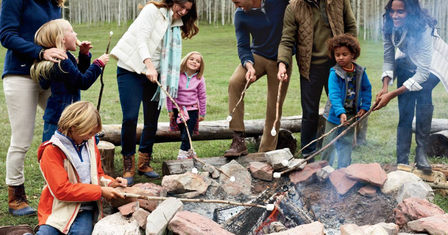 Land's End Campfire roasting marshmellows