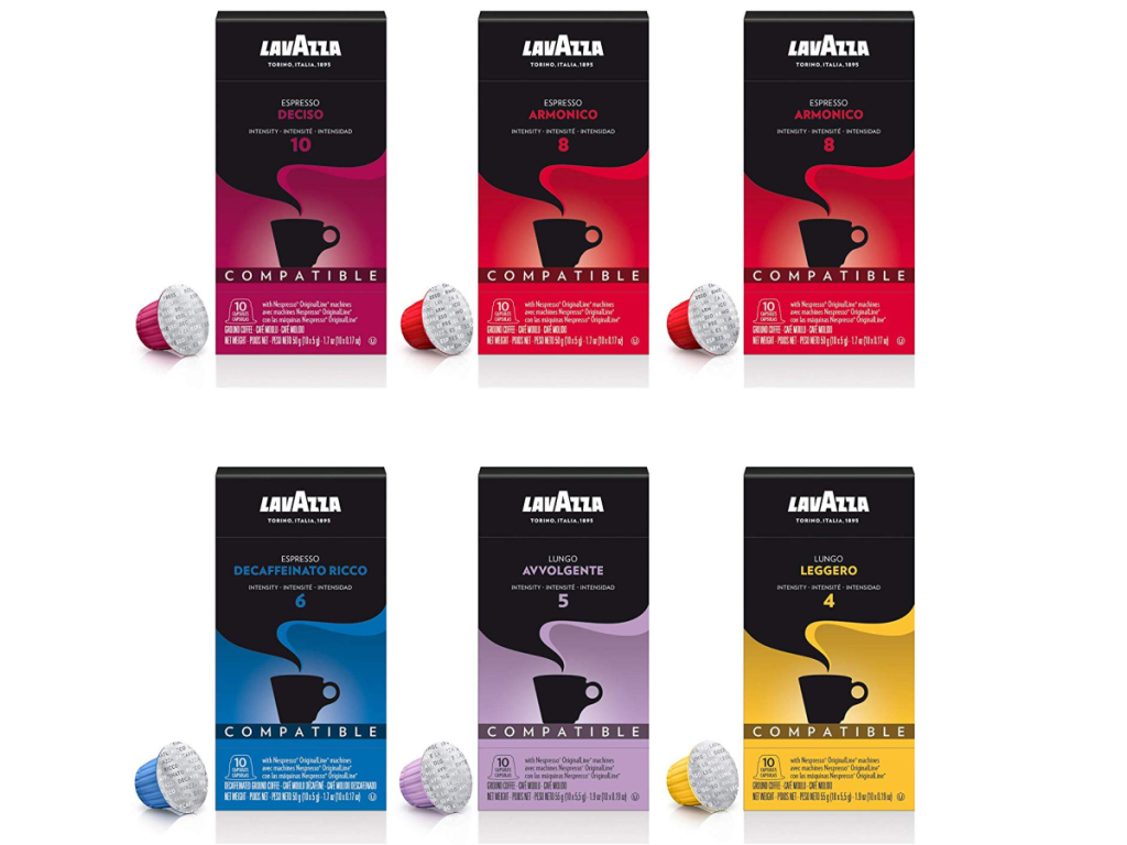 Lavazza Nespresso Capsules 60-Count Variety Pack