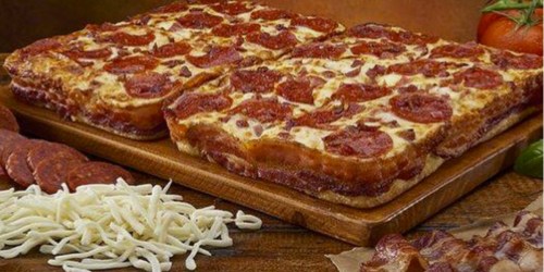 Little Caesars Bacon Wrapped Deep Dish Pizza Only $10
