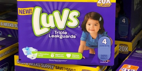 HUGE Luvs Diapers Boxes Only $20.98 Shipped (as Low as 8¢ Per Diaper)