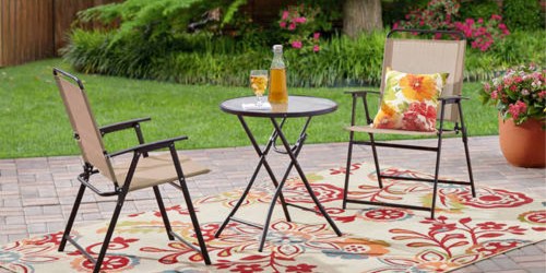 Mainstays 3-Piece Folding Bistro Set Only $37.66 Shipped (Regularly $100)