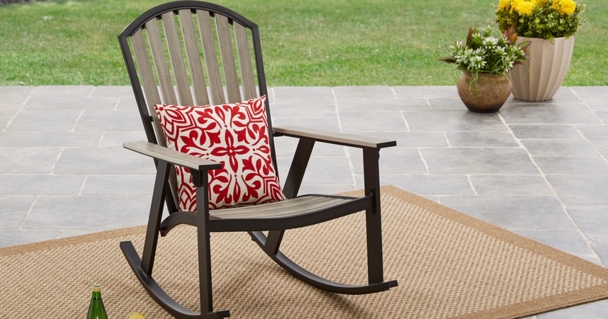 mainstays springview hills resin outdoor adirondack bench