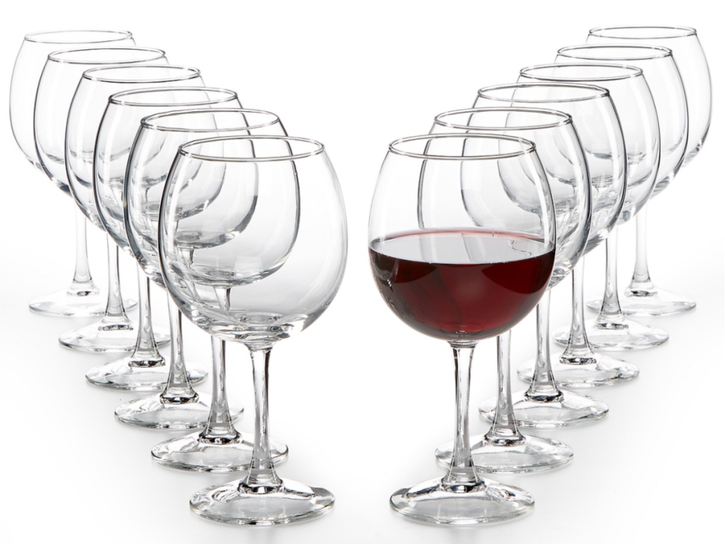 Martha Stewart Essentials 12-Piece Red Wine Glasses Set