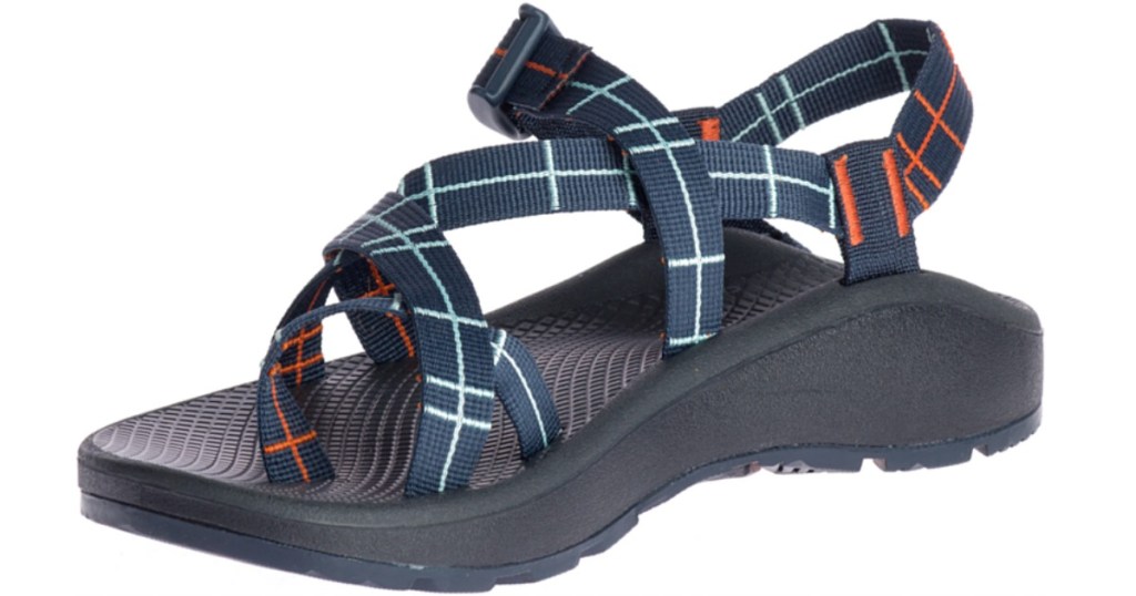 men's navy plaid sandals