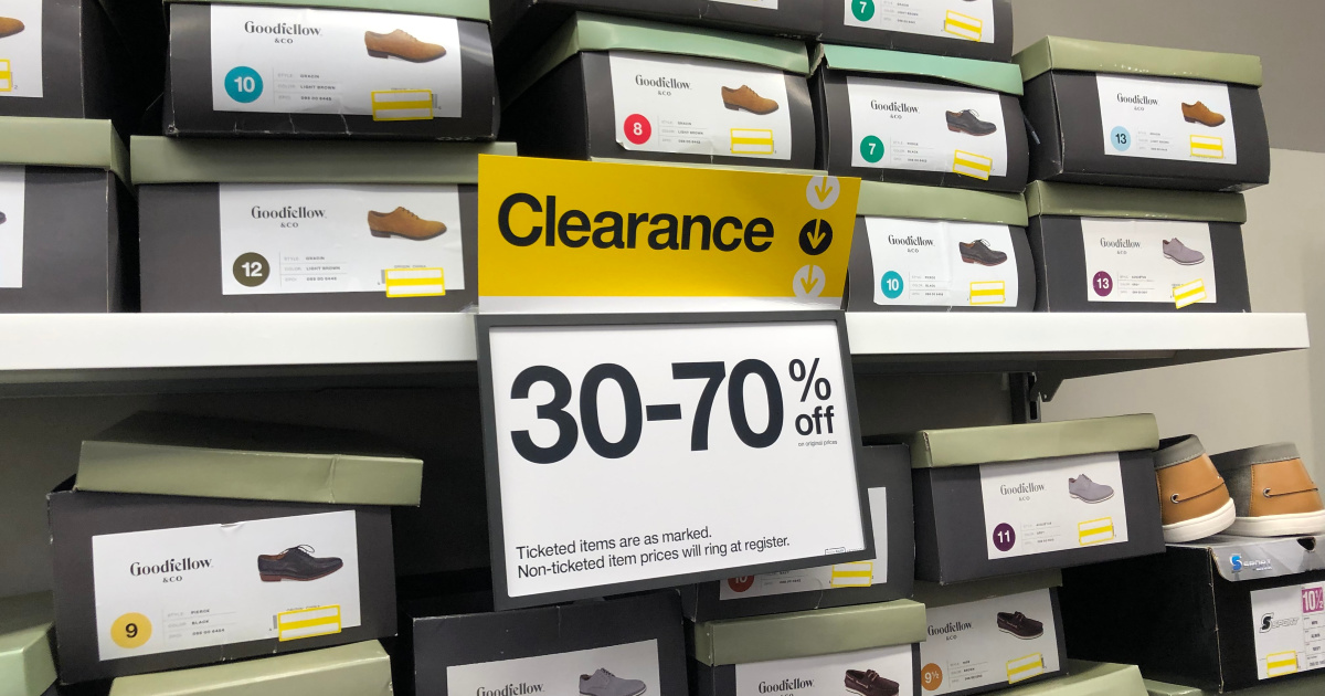 mens shoe clearance at target