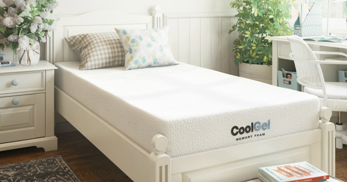 mattress in a bedroom