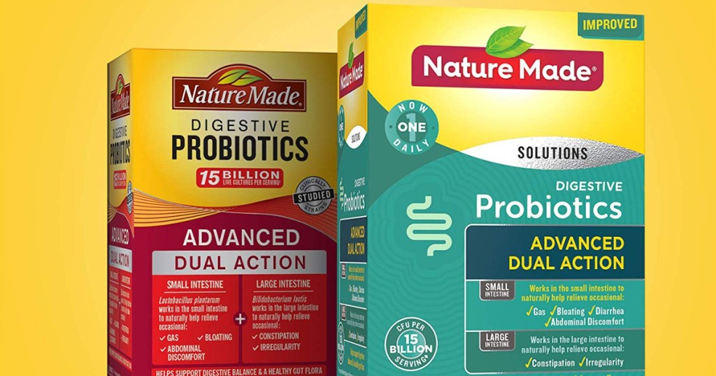 2 boxes of nature made probiotics