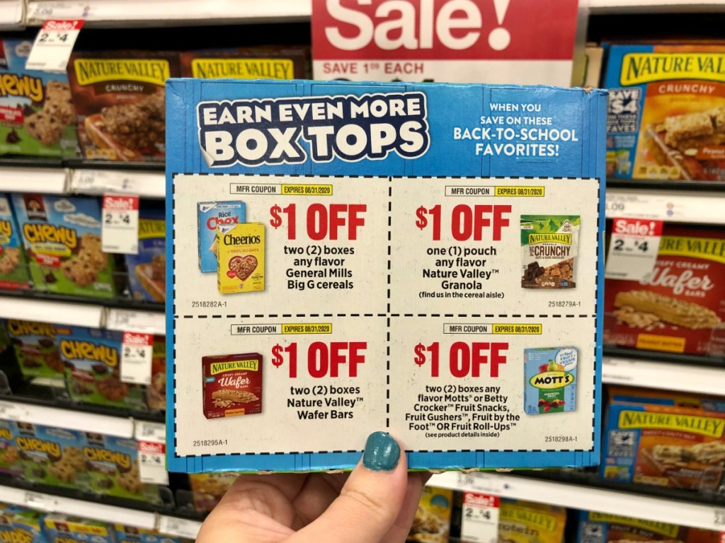 Nature Valley Box with coupons