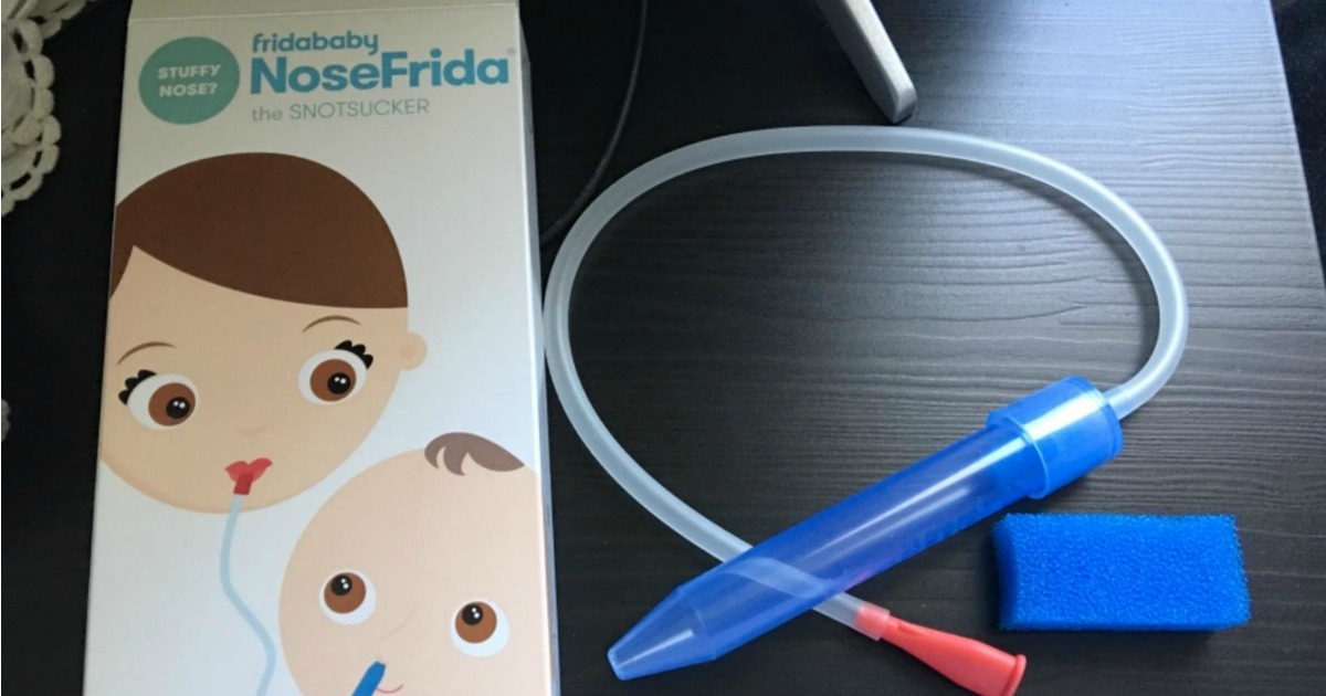 fridababy NoseFrida nasal aspirator and box