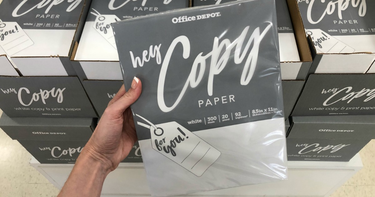Office Depot 300-Count Copy Paper Only $1 (Regularly $6) | Starts 9/1
