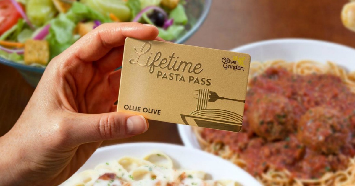 Olive Garden Lifetime Pasta Pass