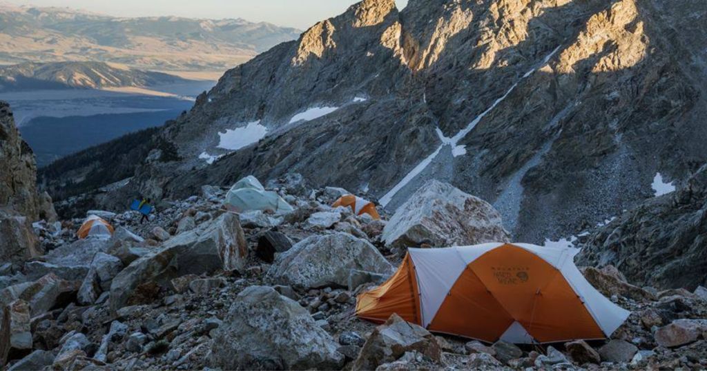 Mountain hardware tents on mountain