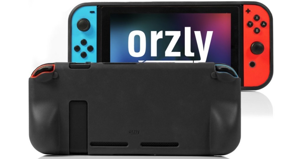 black orzly nitendo switch grip case