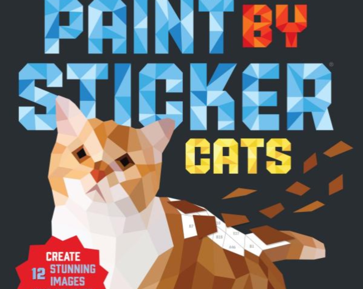 Cover of the book - Paint by sticker: Cats with a cat sticker picture on the front