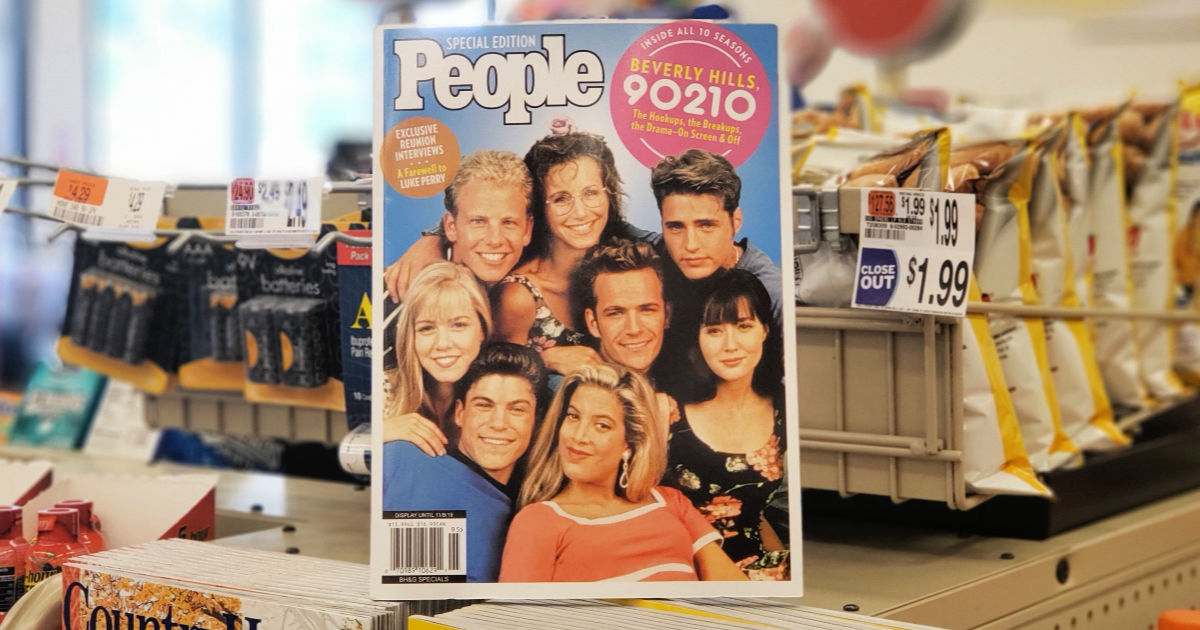People Magazine in store with 90210 cast on the cover