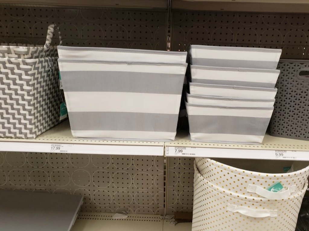 Pillowfort toy bins at Target