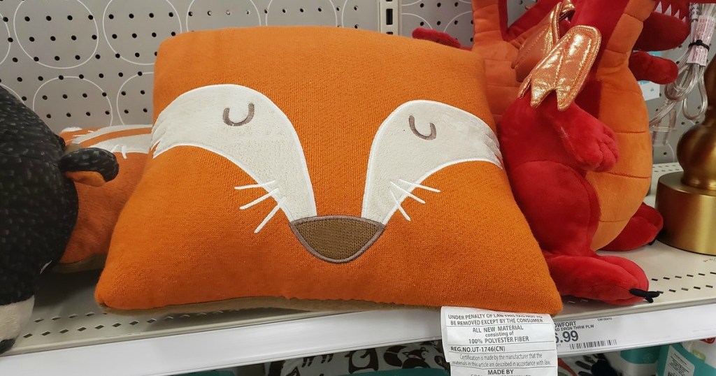 fox throw pillow