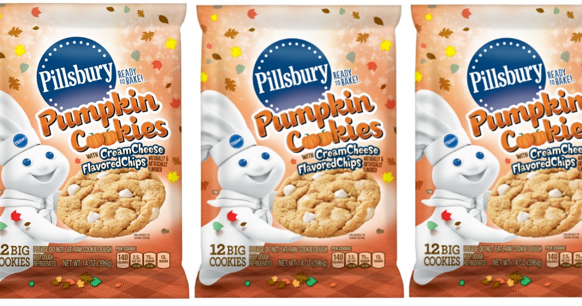 Pillsbury Pumpkin Cookies Feature Cream Cheese Flavored Chips