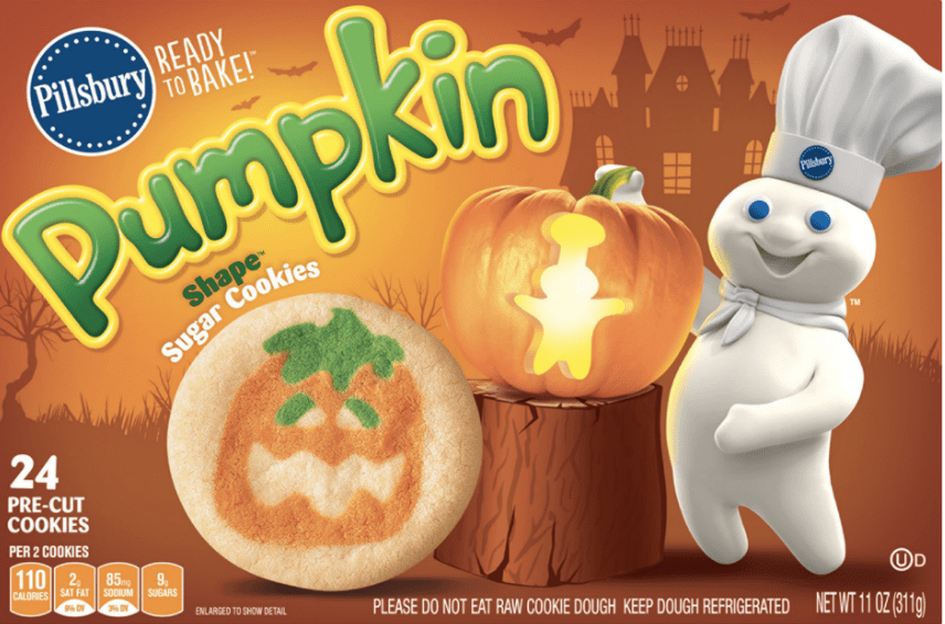 Pillsbury Pumpkin Cookies Feature Cream Cheese Flavored Chips