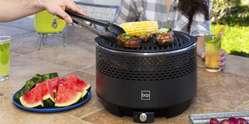 Portable Smokeless Cast Iron BBQ Grill w/ Travel Bag Only $45.99 Shipped (Regularly $86)