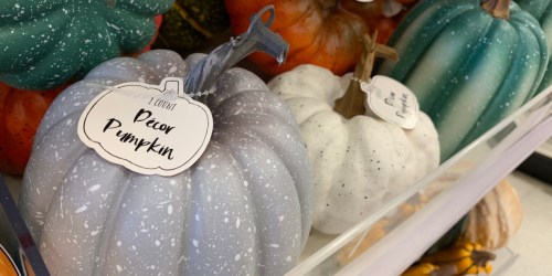 Halloween Decor Under $5 at Target | Speckled Pumpkins, Throw Pillows & More